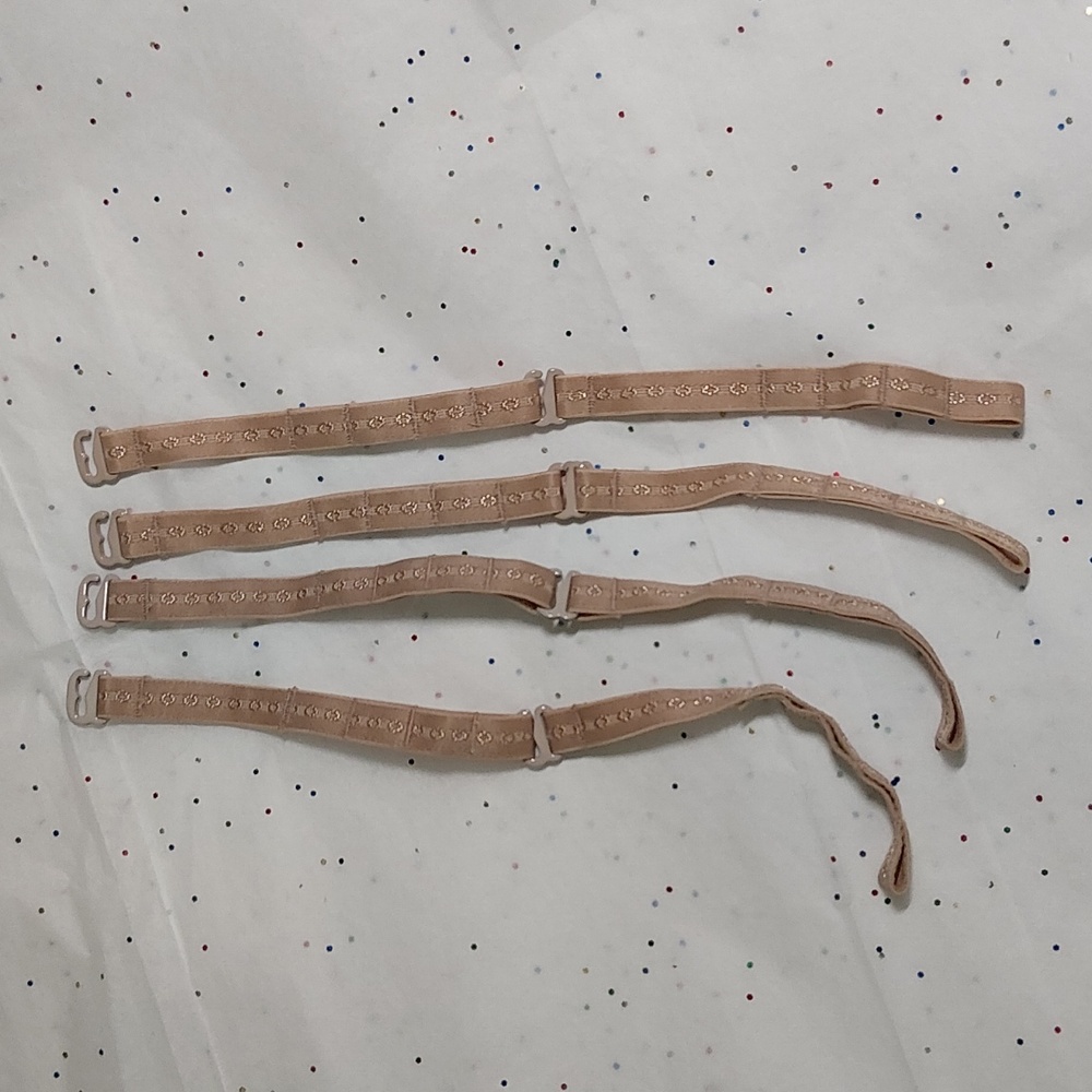 NWT 2 Sets Slim Cognito Spanx Bodysuit Replacement Straps 8x Pieces - Picture 2 of 7